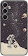 Space Dust Samsung Galaxy S24 Fe 5g Black TPU Silicone