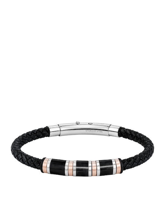 Rosso Amante Bărbat Brățară tip cuff din Piele