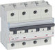 Legrand Dx³ 4p 100a Automatic Three-phase Circuit Breaker 10ka 400v Type C Neutral Disconnection N 408704