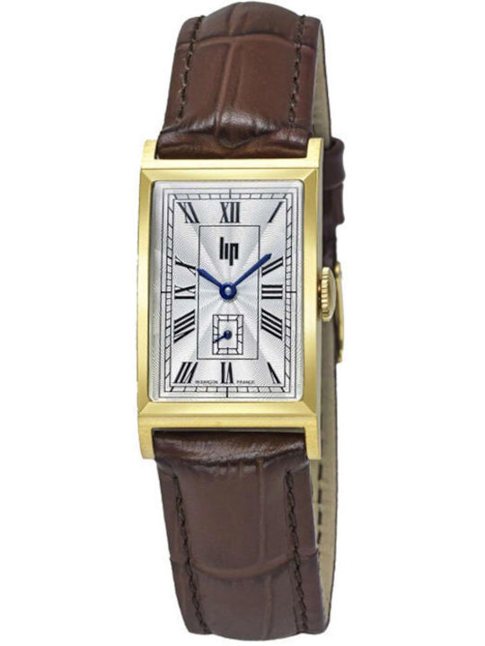 Lip Watches Women's Watch with Brown Leather Strap