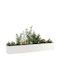 vidaXL Blumenkasten Metallisch Silver 280x40x40cm.