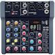 Citronic CMA-6 Active Analog Mixer 6 Channels with Phantom Power 2 XLR Inputs and Bluetooth