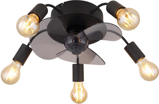 Globo Lighting Alisha Deckenleuchte 43cm mit Licht Schwarze