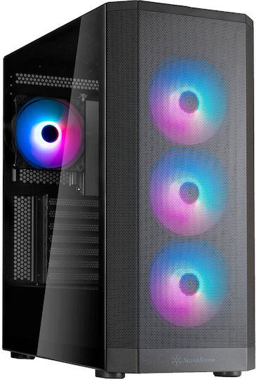 Silverstone Fara 514X Gaming Midi Tower Κουτί Υπολογιστή με Πλαϊνό Παράθυρο Μαύρο