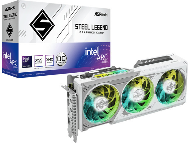 ASRock ARC B580 12GB GDDR6 Steel Legend OC Κάρτα Γραφικών