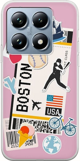Ticket To Boston Xiaomi 14t Pro 5g Flexible Tpu Διάφανη Σιλικόνη