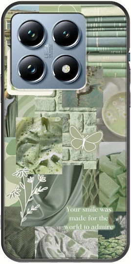 Aesthetic Green Xiaomi 14t Pro 5g Black TPU Black Silicone