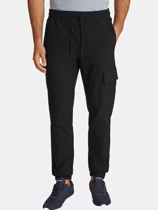 Cargo Pantaloni de trening cu Elastic Negru