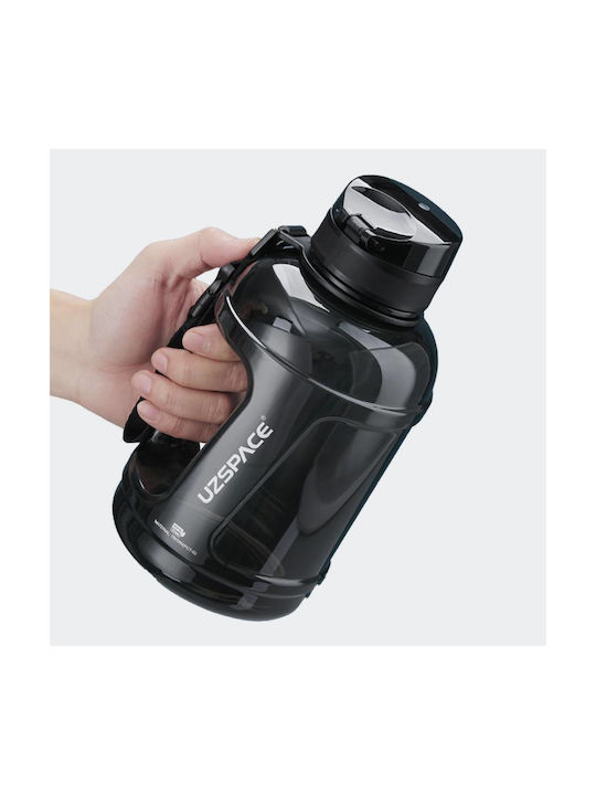 Uzspace Bottle Wasserflasche Kunststoff 1700ml Schwarz