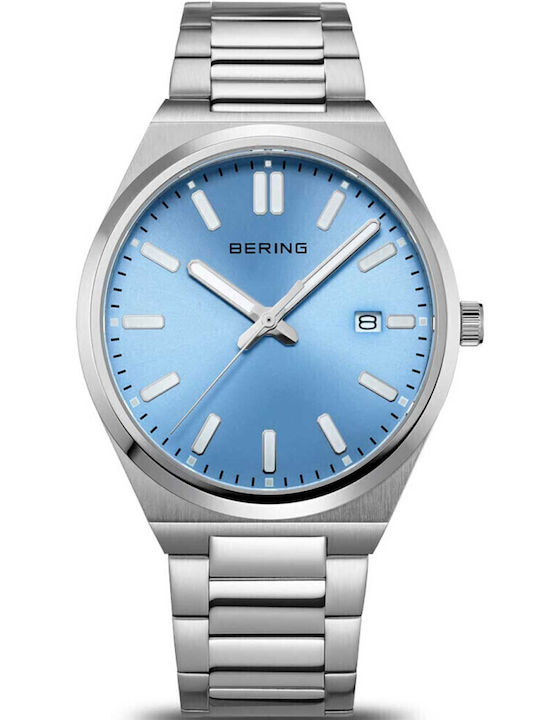 Bering Time Men's Watch Battery with Silver Metal Bracelet