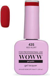 Woww UV & LED Гел лак за нокти Red Alert 435 10ml Woww UV & LED Гел лак за нокти Red Alert 435 10ml