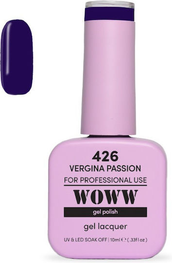 Woww UV & LED Гел лак за нокти Vergina Passion 426 10ml