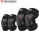 Motowolf Reflective Motorcycle Cycling Knee Elbow Pads Set Adjustable Breathable Material Universal