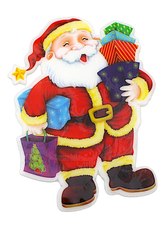 Weihnachtlicher dekorativer Gel-Fensteraufkleber Weihnachtsmann 1Stk 1epx2115