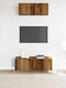 Wohnzimmer TV-Einheit Old Wood L100xB30xH30cm