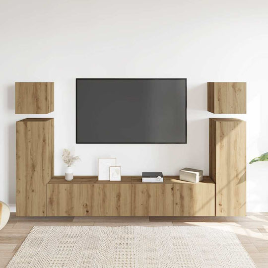 Wohnzimmer TV-Einheit Technical Oak
