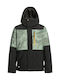 Mission Waterproof Kids Casual Short Jacket with Hood Green