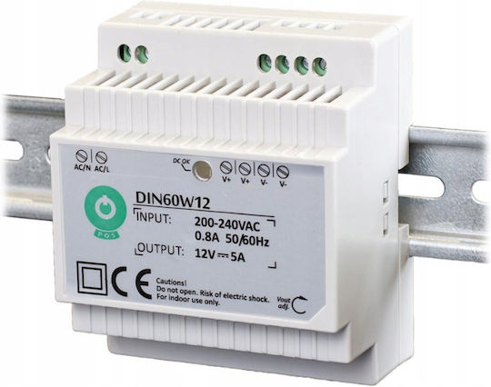12V 60W 5A Hutschienen-Netzteil