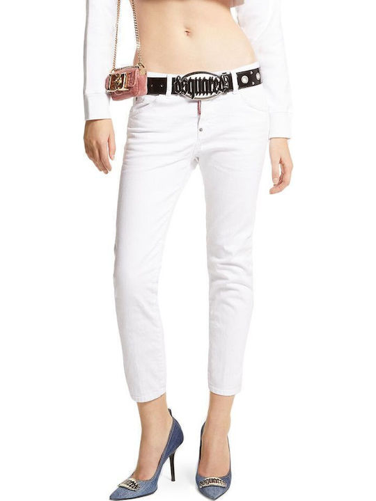 Cool Girl Women's Jean Trousers in Slim Fit White