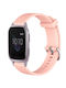 Garmin Forerunner Sq2 20mm Diamond Textured Silicone Band Ροζ