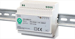 15V 100W 6.5A DIN Rail Power Supply