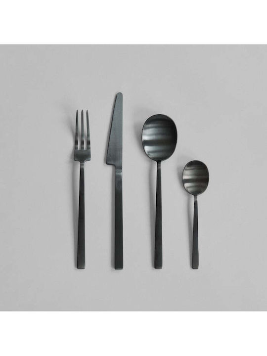 101 Copenhagen Cutlery Set Stainless Black 24pcs