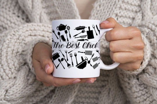Ceramic Mug Best Chef The Mug Is White 325ml The Mug Is Gift Packaged