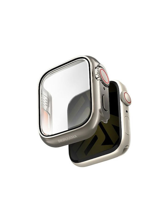 Skinarma Πλαστική Θήκη με Τζαμάκι Titanium για Apple Watch 44mm