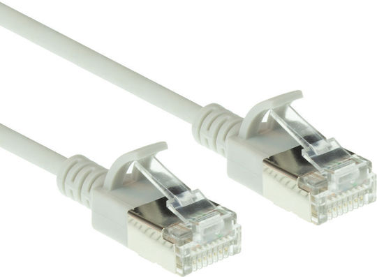 Intronics U/FTP (STP) Cat.6a (Gigabit) Мрежов Кабел Ethernet 7м Бял