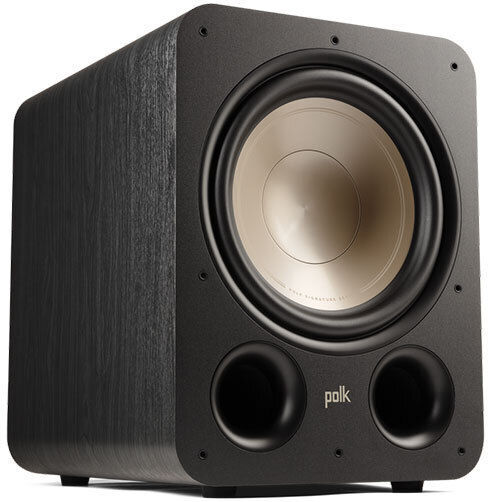 Polk Audio 18859 Aktiv Subwoofer mit Lautsprecher 12" Schwarz