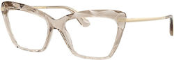 Dolce & Gabbana Damen Acetat Schmetterling Beig...