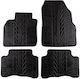 Gledring Σετ Μπροστινά και Πίσω Πατάκια 4τμχ για Renault Scenic 2003-2009 Μαύρα