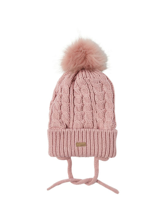 Brand Kids Beanie Knitted Pink