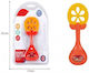 Teething Rattle Lazarid Huanger Orange