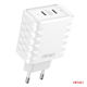 AMiO Încărcător Fără Cablu GaN cu 2 Porturi USB-C 35W Livrarea energiei Albς (04288)