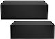 Holz-Displayständer Set/2 Schwarz Rechteckig L:120x80x46 S:110x70x40cm 1/Karton