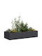 Vidaxl Planter Black 200x80x40 cm Steel Black