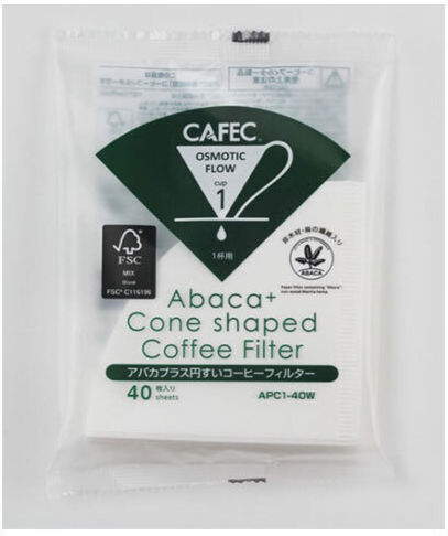 Cafec 40 Филтри за кафе-чай Кафяв Хартия