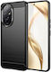 Mad Mask Brushed TPU Carbon Umschlag Rückseite Silikon Schwarz (Honor 200)