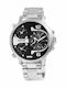Raptor Men's Watch Battery with Silver Metal Bracelet