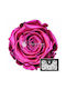 Ewige Rose Metallic Silver Pink White 6Stück Fankon Flowers