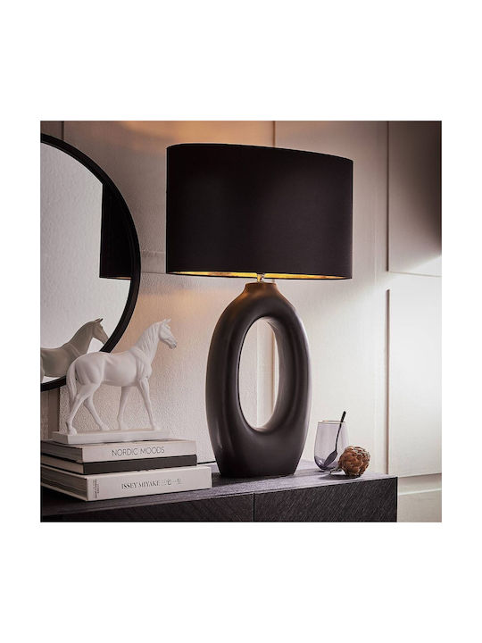 Butlers Ceramică Lampă de masă cu Abajur Negru și Bază