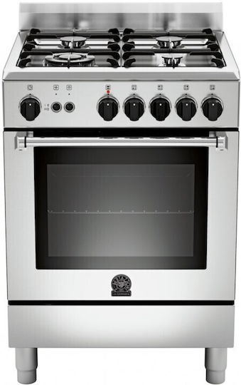 La Germania Aragaz 56lt cu Plite pe Gaz Natural L60cm. Inox