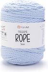 Yarnart Macrame Rope 5mm 760 Sky Blue