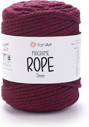 Yarnart Macrame Rope 5mm 781 Μπορντώ
