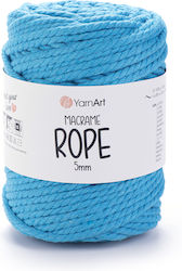 Yarnart Macrame Rope 5mm 763 Τυρκουάζ