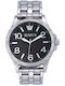 Season Time Men's Watch Battery with Silver Metal Bracelet