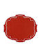La Gallina Matta Platzdeckchen Stoff Rot 43x43cm 4Stück