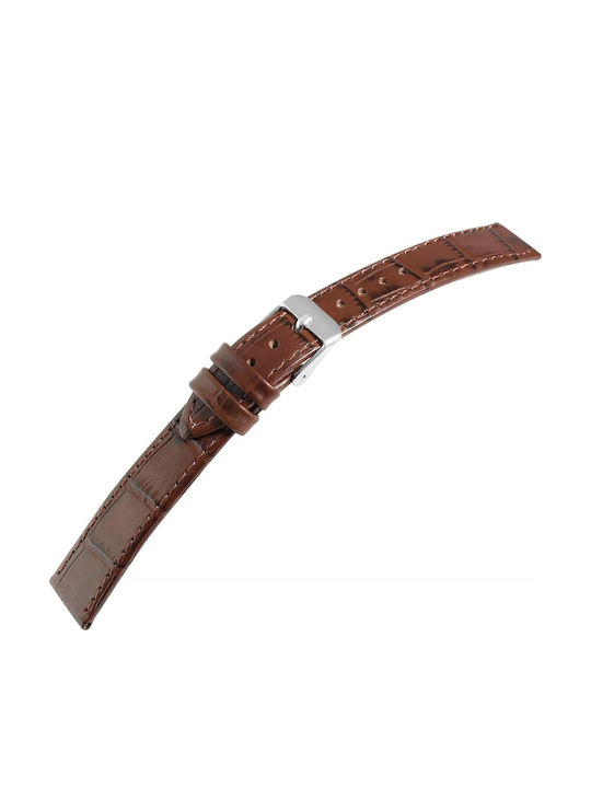 New Era Δερμάτινο Λουράκι Καφέ 24mm