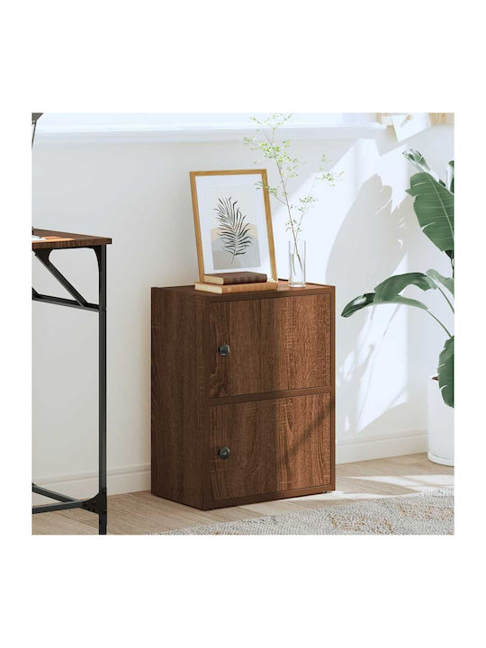 vidaXL Wohnzimmer Vitrine aus Spanplatte Braune...